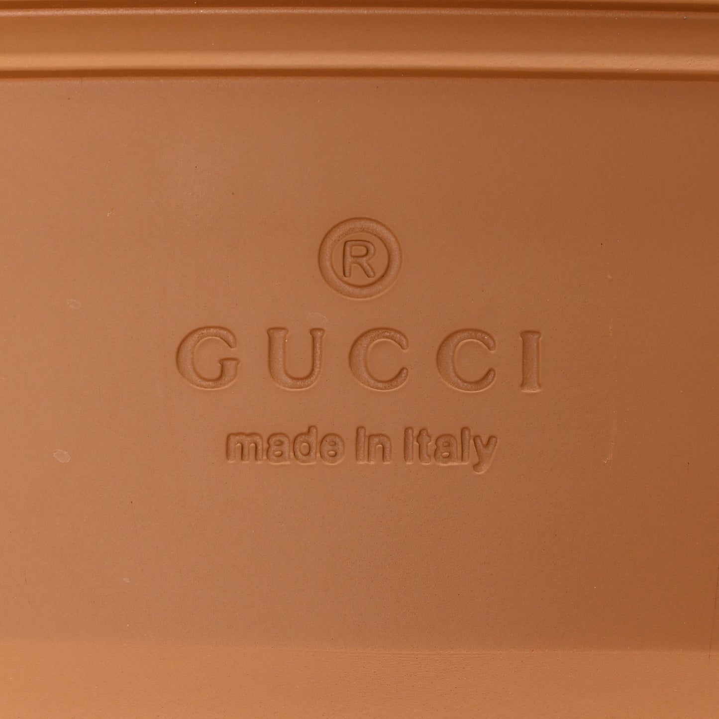 Monogram Jumbo GG Nappa Samoa Platform 40mm Slide Sandals 38 Camel Ebony New Acero