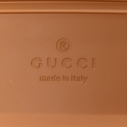 Gucci Monogram Jumbo GG Nappa Samoa Platform 40mm Slide Sandals 38 Camel Ebony New Acero 6 of 11