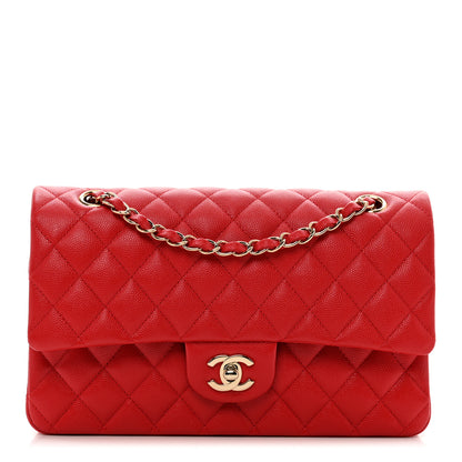 Chanel Caviar Quilted Medium Double Flap Red 1 of 10