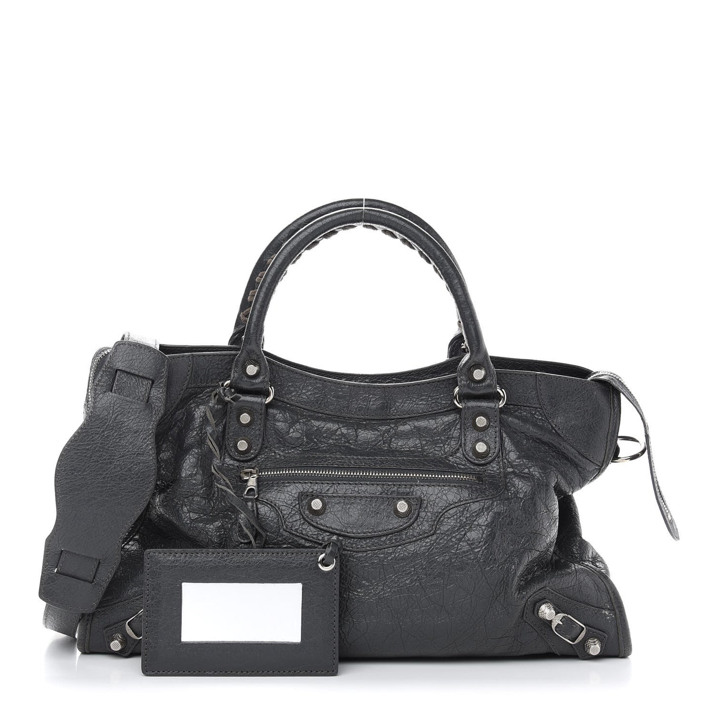 Agneau Giant 12 Silver Hardware City Gris Fossile