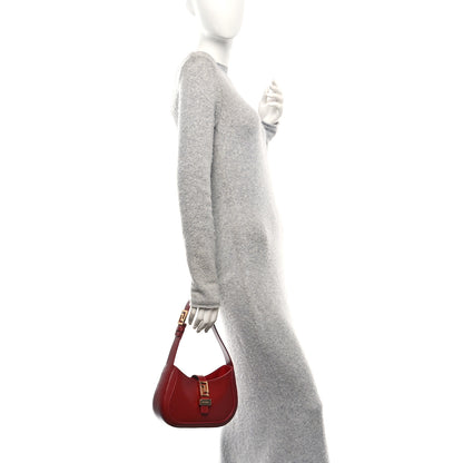 Versace Calfskin Small Greca Goddess Hobo Parade Red 2 of 10