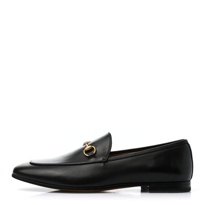 Gucci Calfskin Womens Jordaan Loafers 39.5 Black 1 of 7