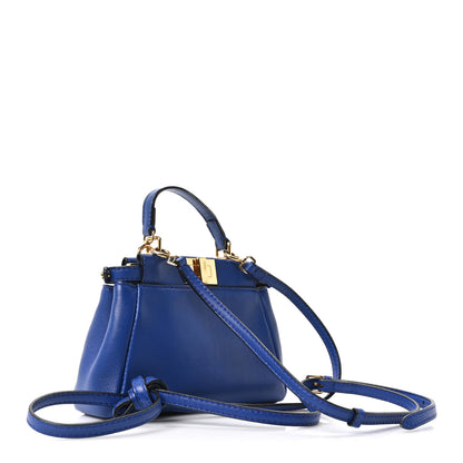 Fendi Nappa Micro Peekaboo Iconic Satchel Bleuette 3 of 10