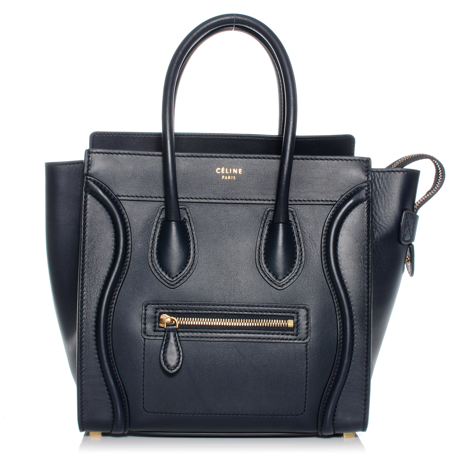 Celine Smooth Calfskin Micro Luggage Navy Blue 1 of 10