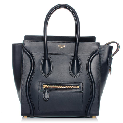Celine Smooth Calfskin Micro Luggage Navy Blue 1 of 10