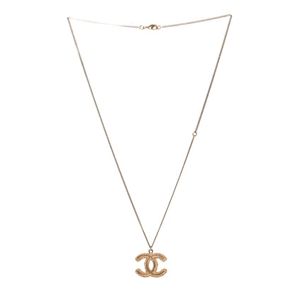 Chanel CC Necklace Matte Gold 2 of 4
