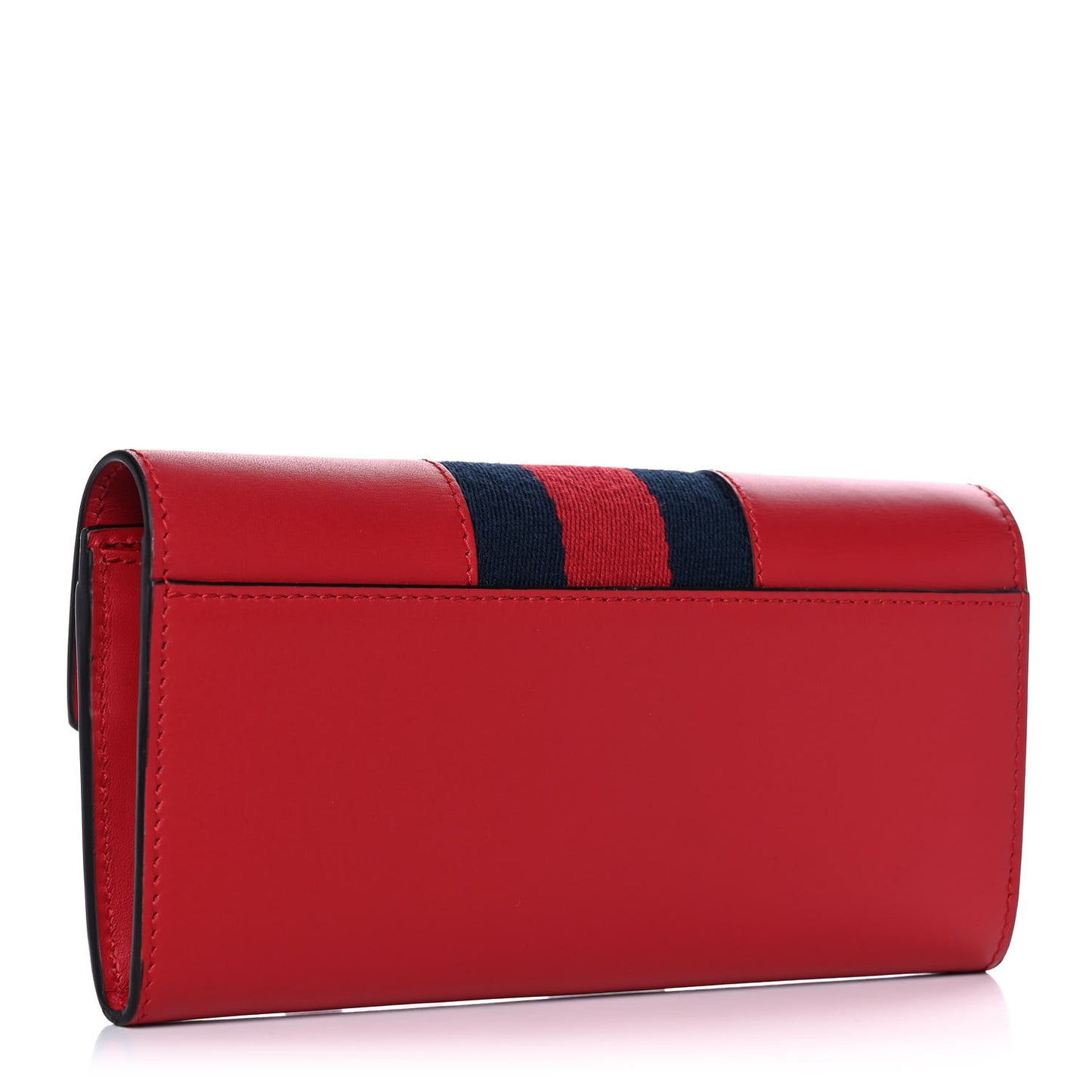 Calfskin Sylvie Continental Wallet Hibiscus Red