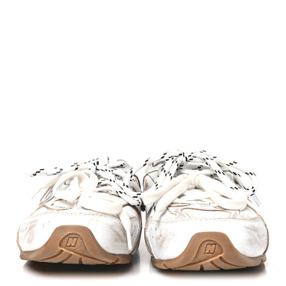 Miu Miu X NEW BALANCE Bleached Calfskin 530 SL Slip-On Sneakers Mules 40 White 3 of 9