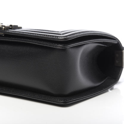 Chanel Caviar Quilted Medium Boy Flap Black 10 of 11