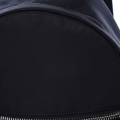 Fendi Nylon Shearling Block Letter Backpack Black 8 of 9