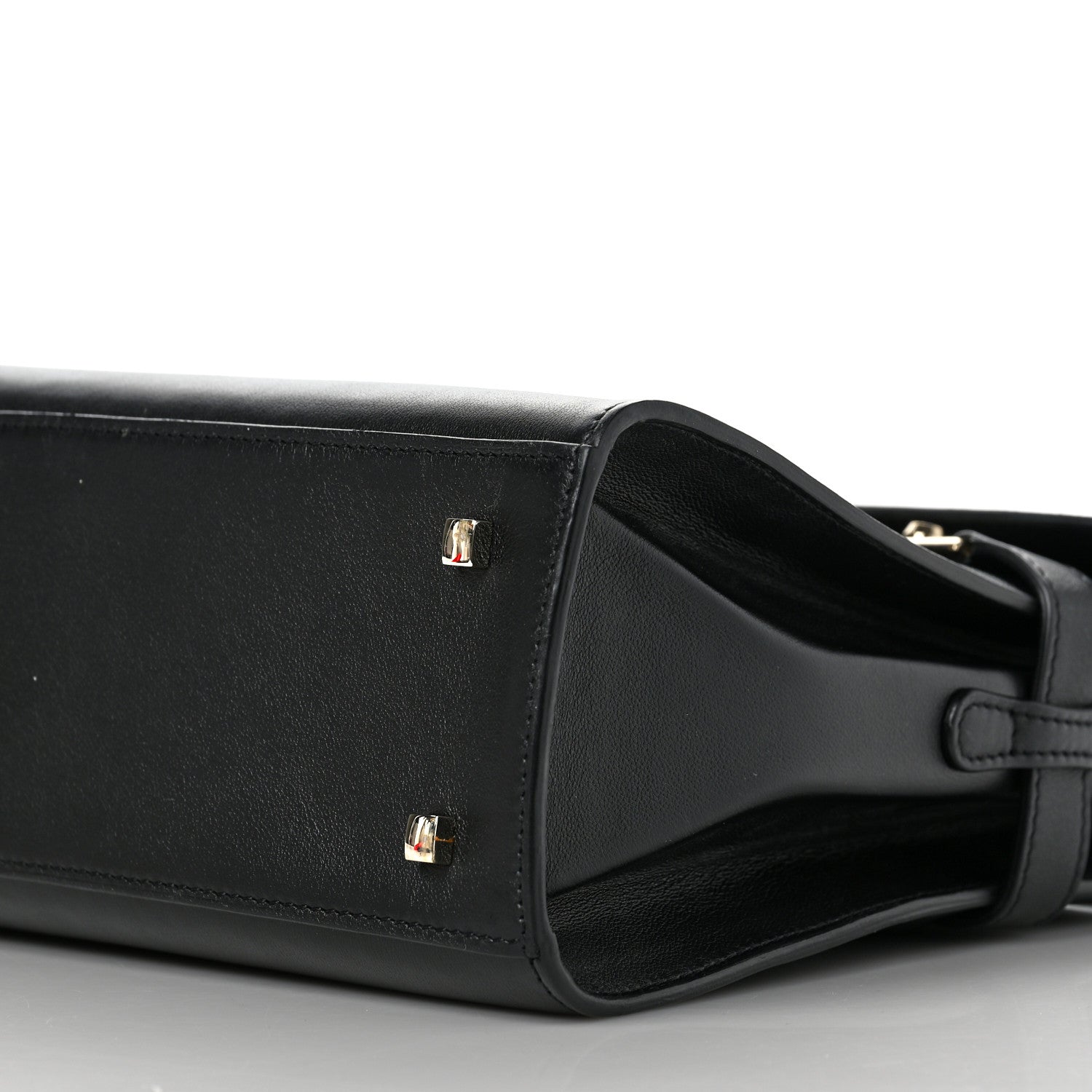 Delvaux Calfskin MM Tempete Satchel Black 9 of 10
