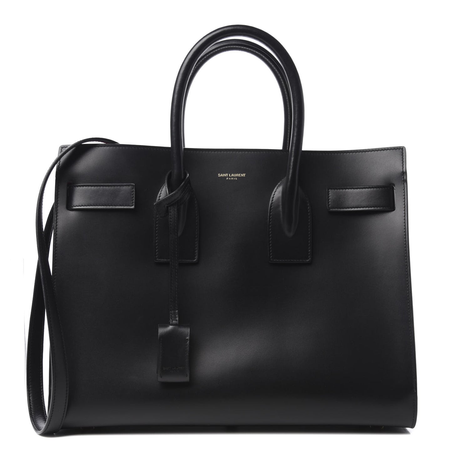 Calfskin Small Sac De Jour Black Fuchsia