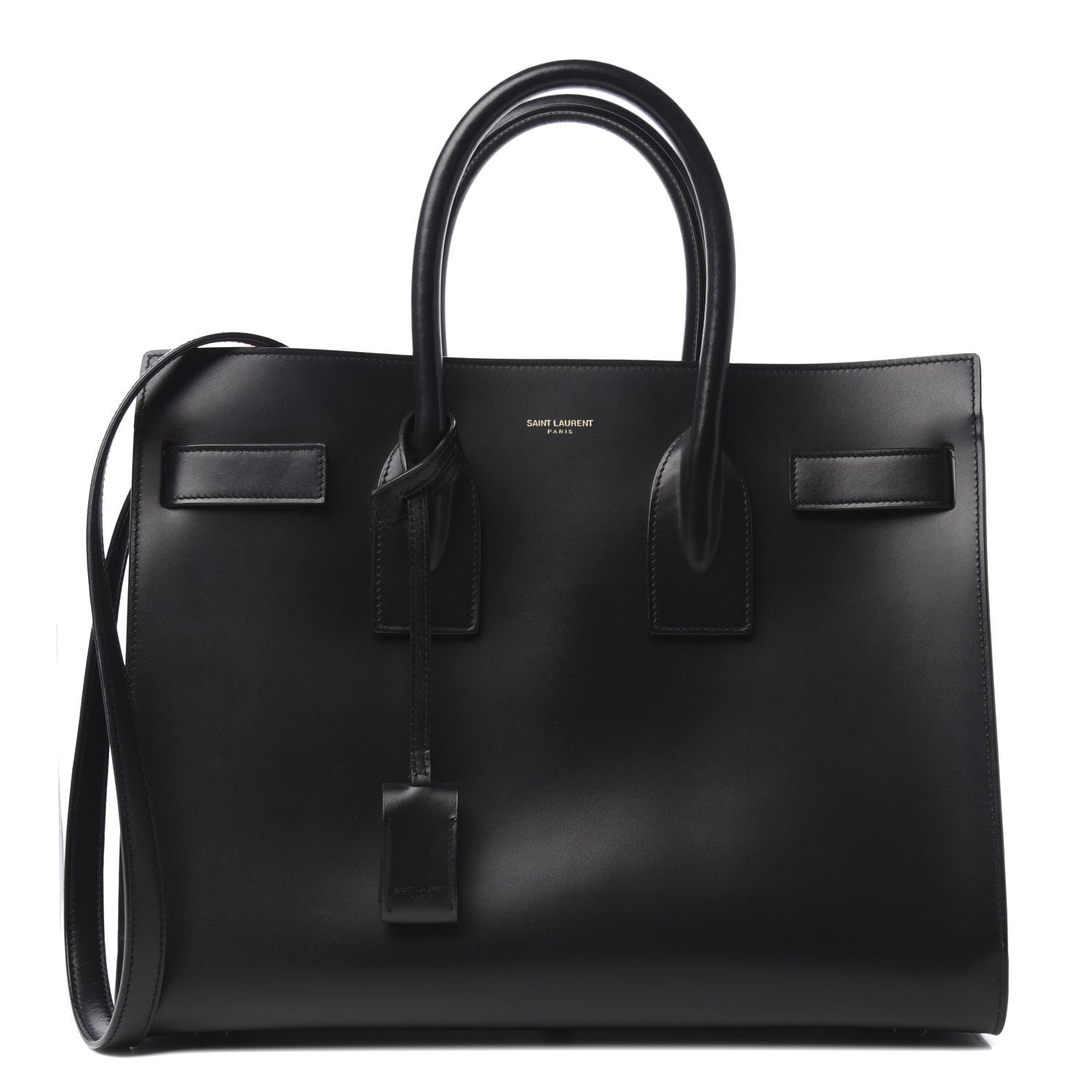 Saint Laurent Calfskin Small Sac De Jour Black Fuchsia 1 of 12