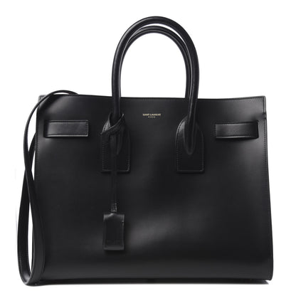 Saint Laurent Calfskin Small Sac De Jour Black Fuchsia 1 of 12