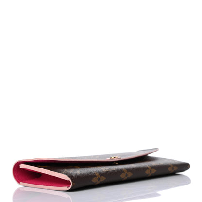 Louis Vuitton Monogram Bloom Flower Emilie Wallet Fuchsia 3 of 4