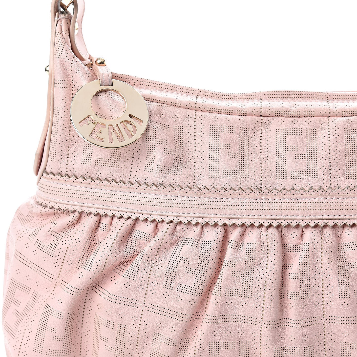 Calfskin Perforated Chef Hobo Pink