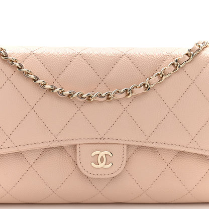 Chanel Caviar Quilted Phone Holder Wallet on Removable Chain Light Beige 10 of 12