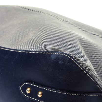 Prada Jacquard Logo Hobo Corda Navy 13 of 13
