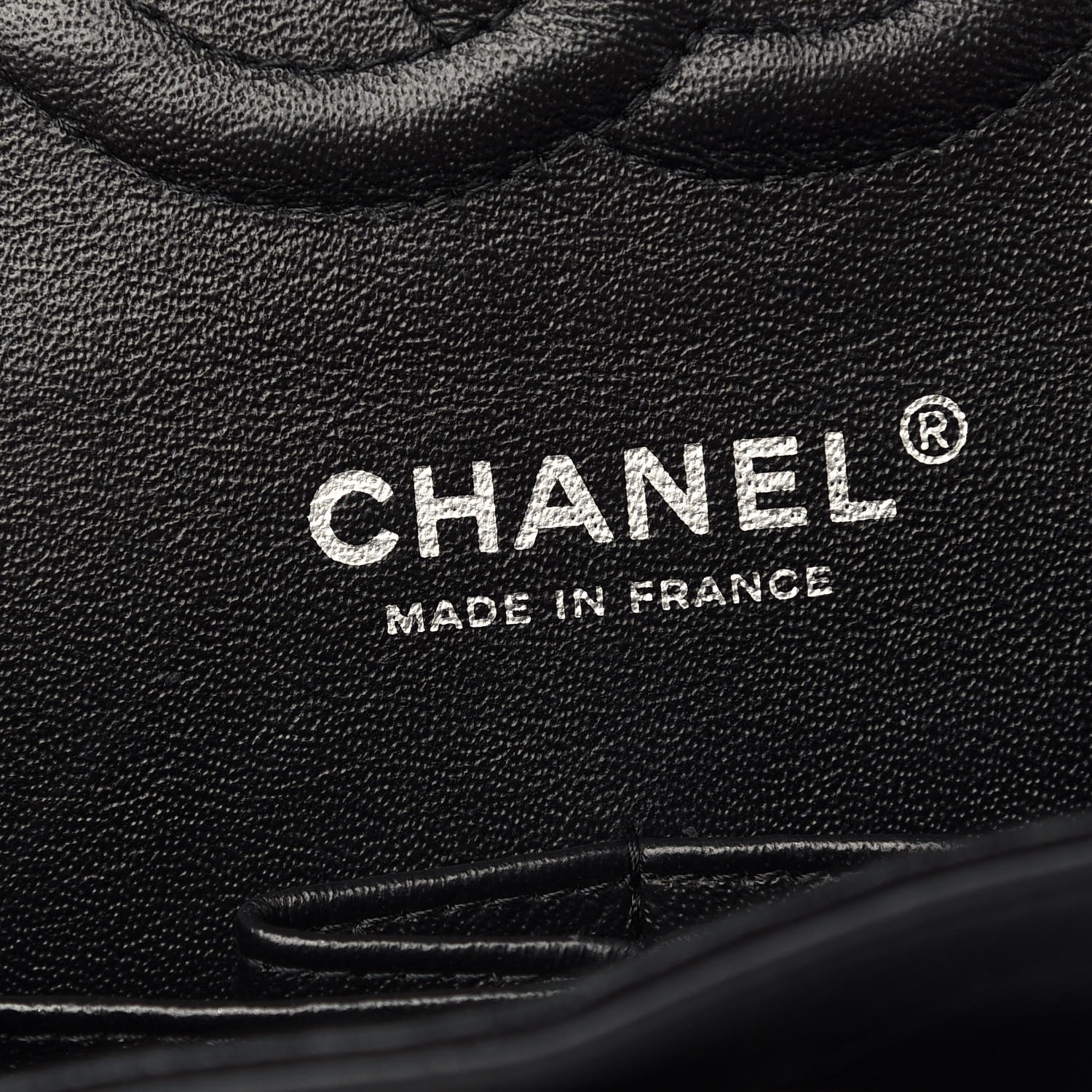 Chanel Striated Patent Quilted Medium Double Flap Black 6 of 10