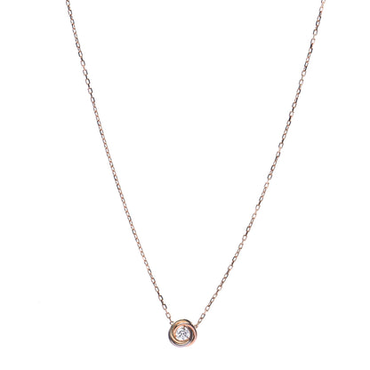 Cartier 18K Pink White Yellow Gold Diamond Trinity De Cartier Pendant Necklace 1 of 5