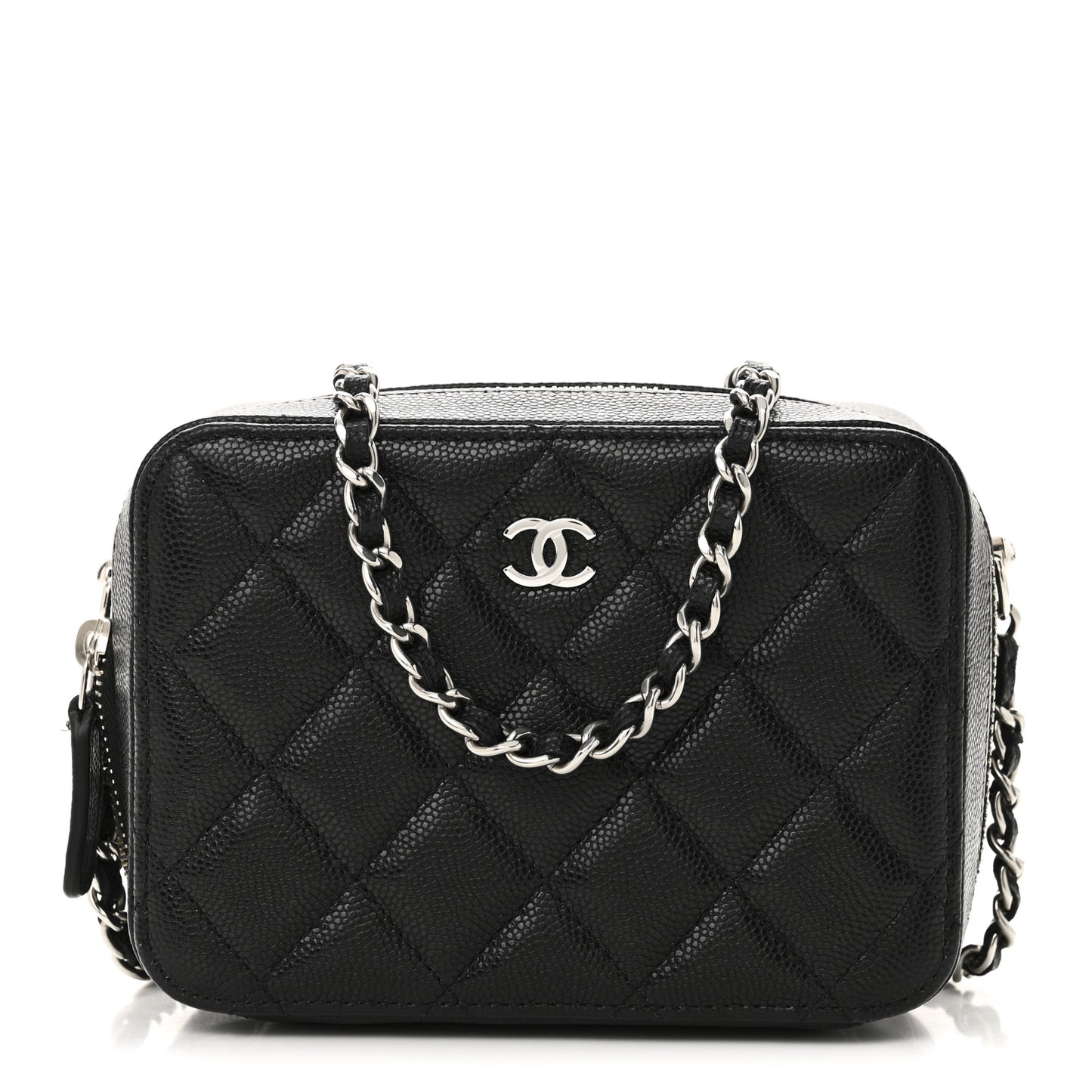 Caviar Quilted Camera Bag Black