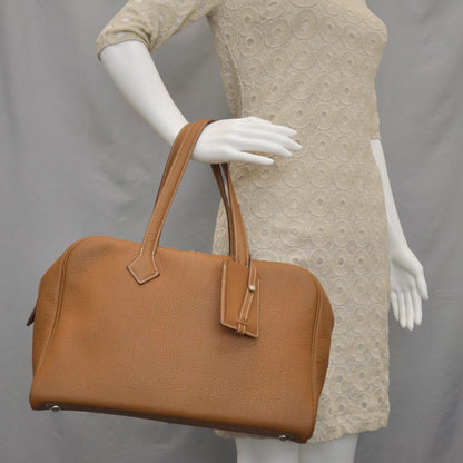Hermes Taurillon Clemence Victoria 35 Gold 2 of 9