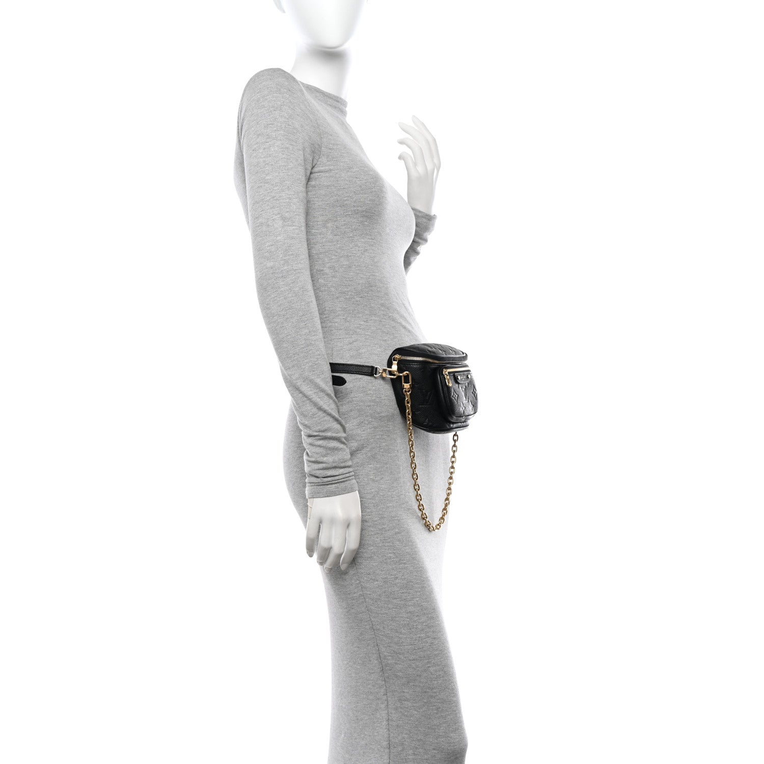Louis Vuitton Empreinte Mini Bumbag Black 2 of 10