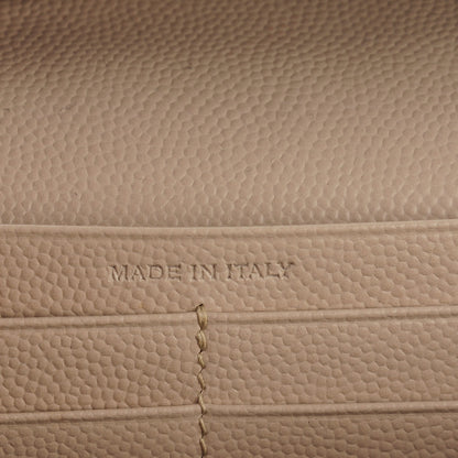 Saint Laurent Grain De Poudre Matelasse Chevron Monogram Chain Wallet Nude Powder 7 of 8