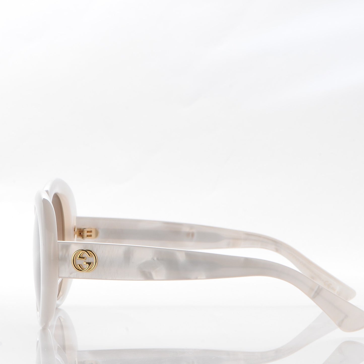 Acetate Round Sunglasses GG3829 F/S White