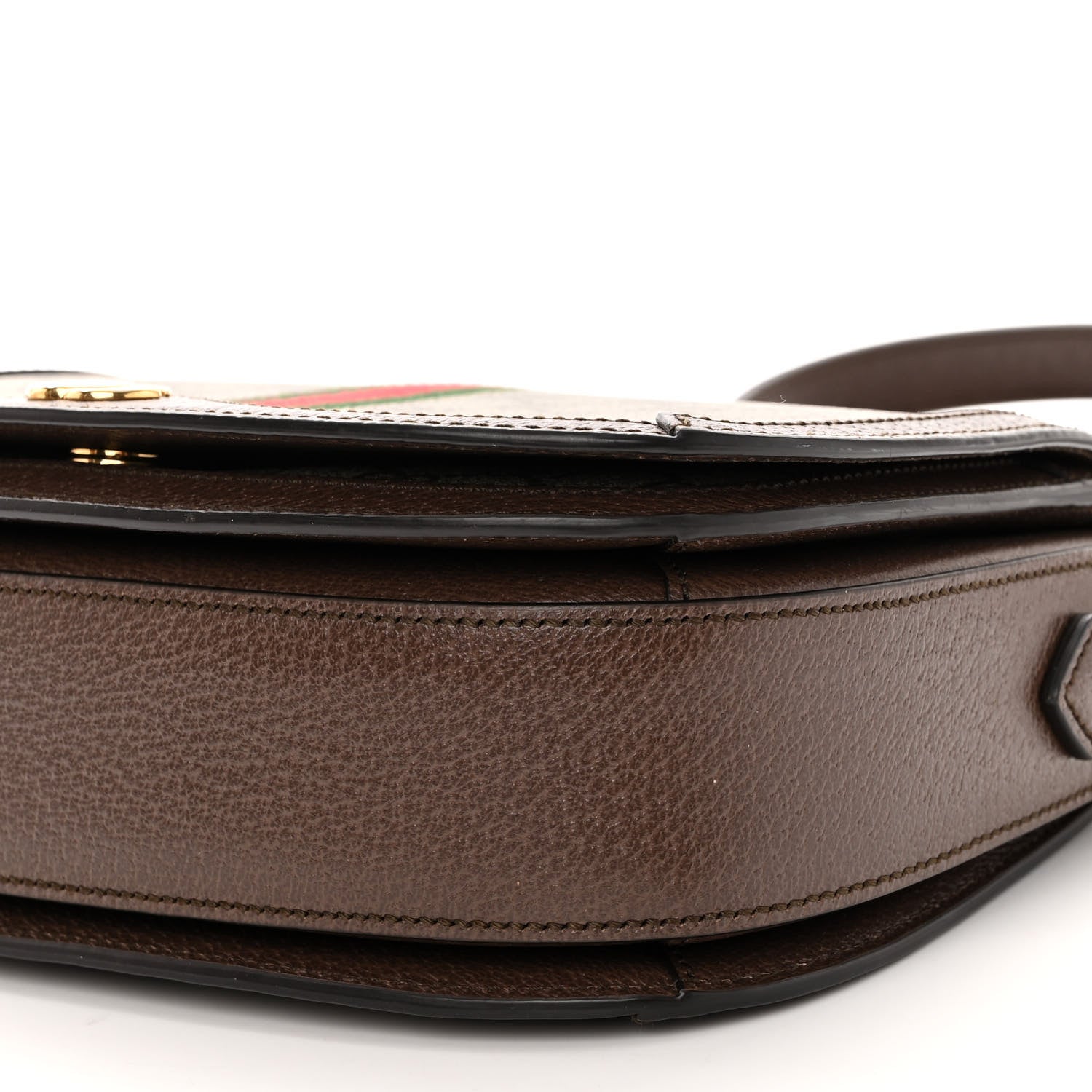 Gucci GG Supreme Monogram Web Small Ophidia Flap Messenger Bag Brown 9 of 9