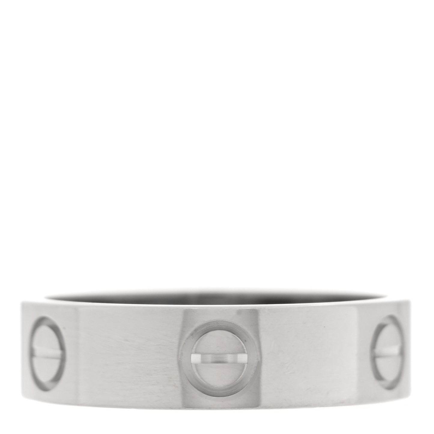 18K White Gold 5.5mm LOVE Ring 58 8.5