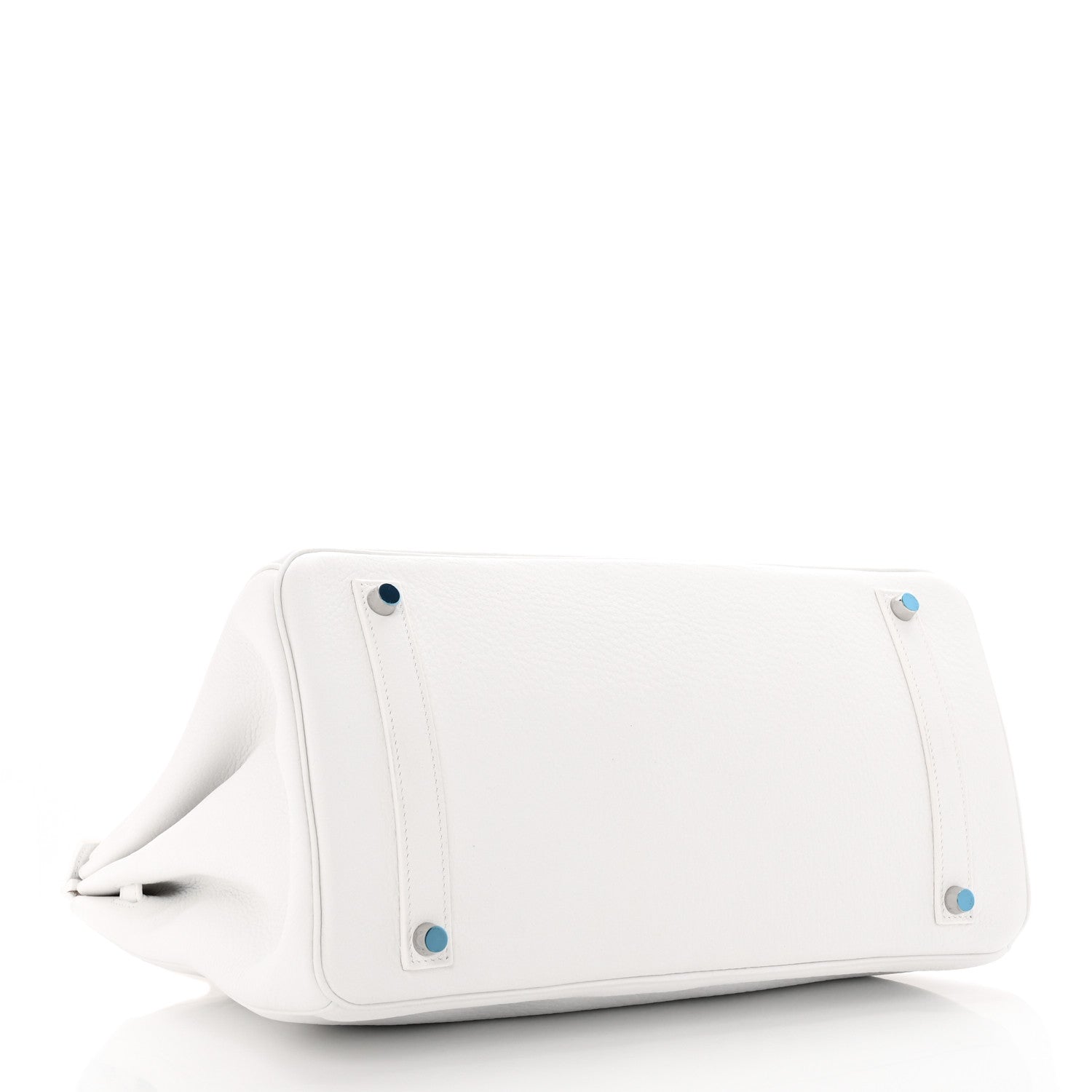 Hermes Taurillon Clemence Birkin 35 White 4 of 18