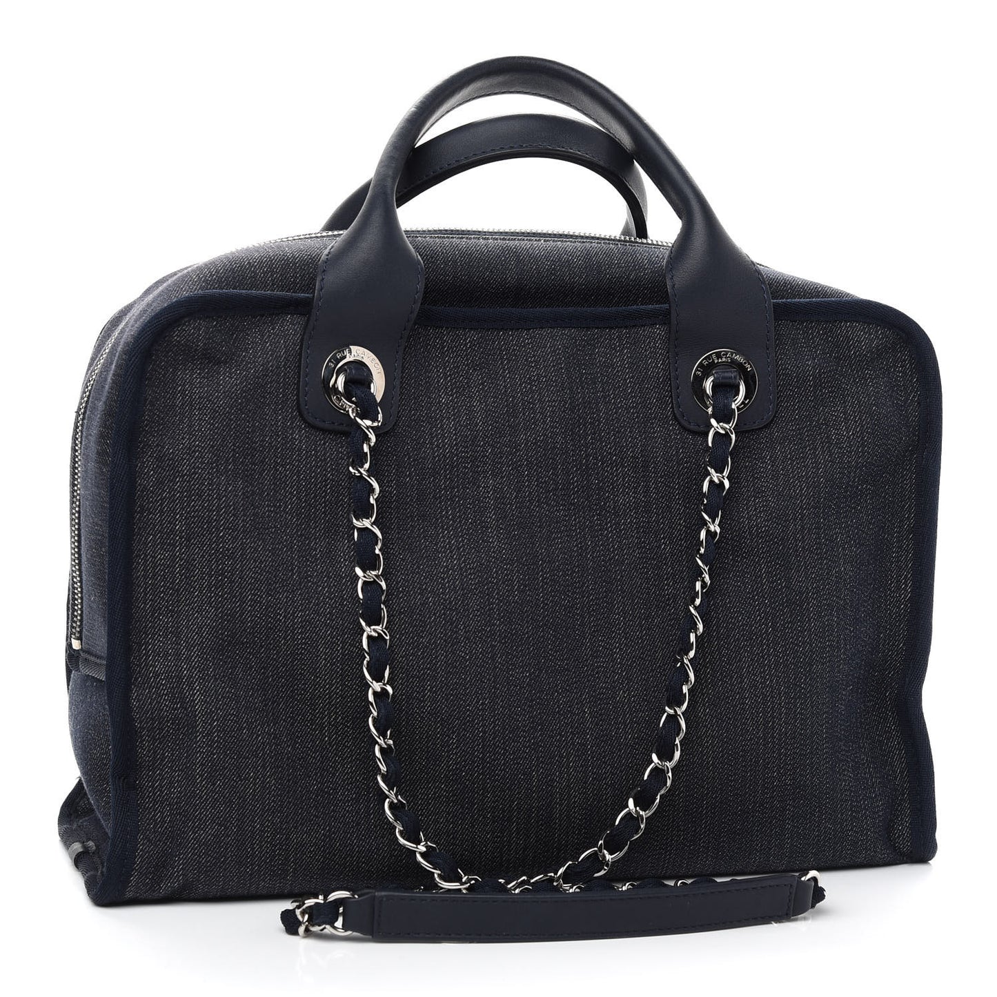 Denim Deauville Bowling Bag Dark Blue