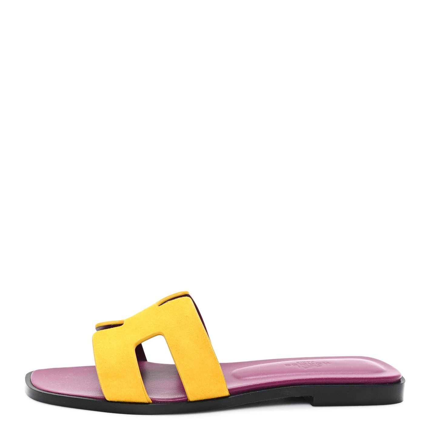 Suede Goatskin Oran Sandals 36 Jaune Topaze