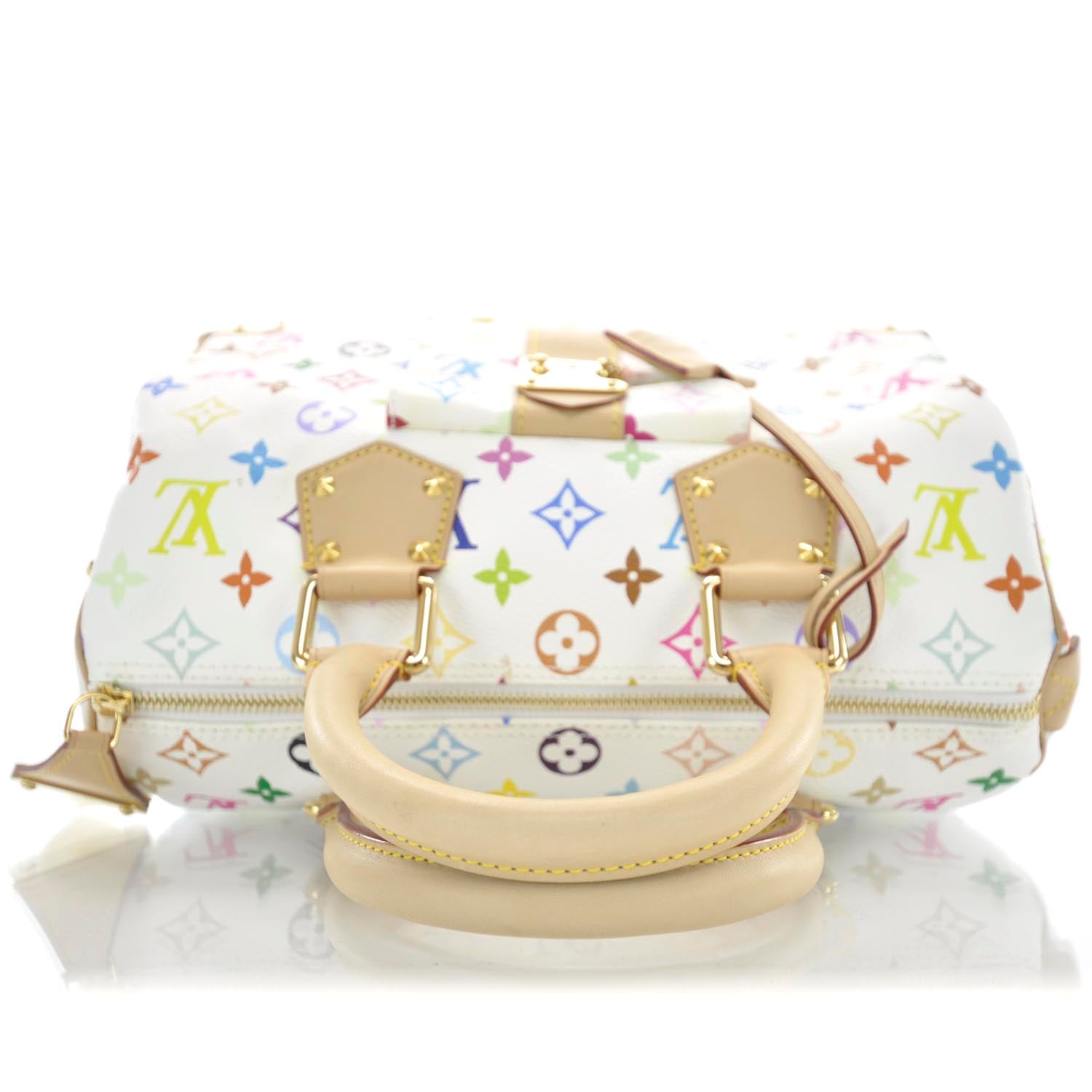 Louis Vuitton Monogram Multicolor Speedy 30 White 6 of 10