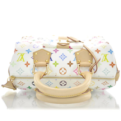 Louis Vuitton Monogram Multicolor Speedy 30 White 6 of 10