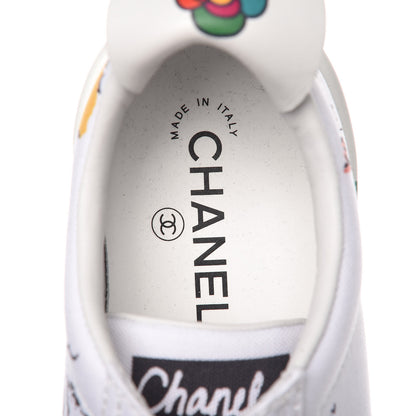 Chanel x Pharrell Williams Womens Canvas Sneakers 38.5 White 7 of 10