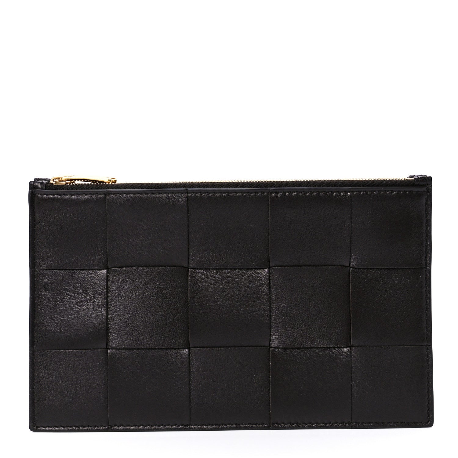 Bottega Veneta Nappa Maxi Intrecciato Triple Zip Clutch Fondant 1 of 12