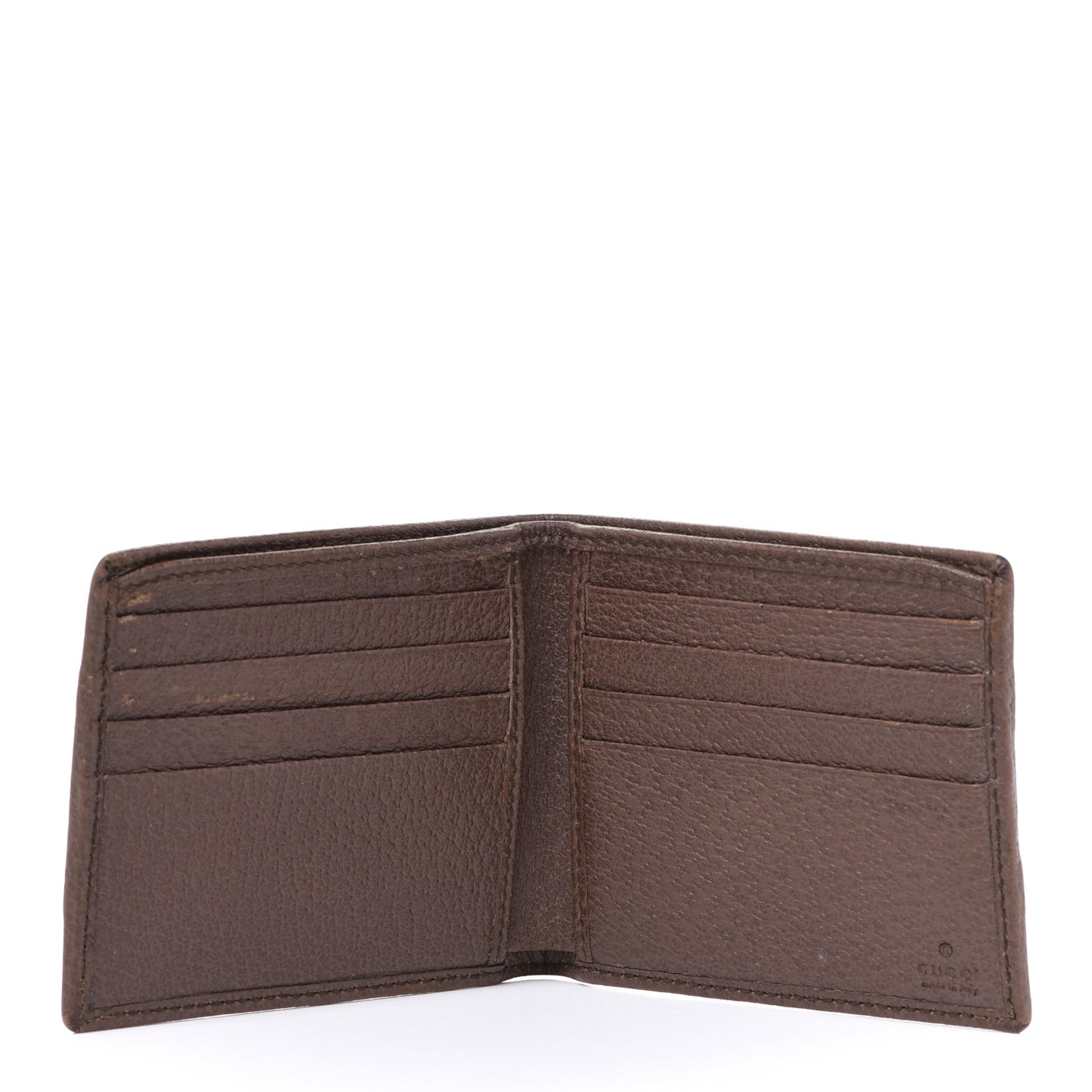 GG Supreme Monogram Web Mens Ophidia Bi-Fold Wallet Beige New Acero