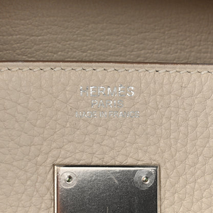 Hermes Taurillon Clemence Birkin 30 Beton 6 of 16