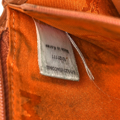 MCM Visetos Large Zip Around Wallet Cognac 8 of 9