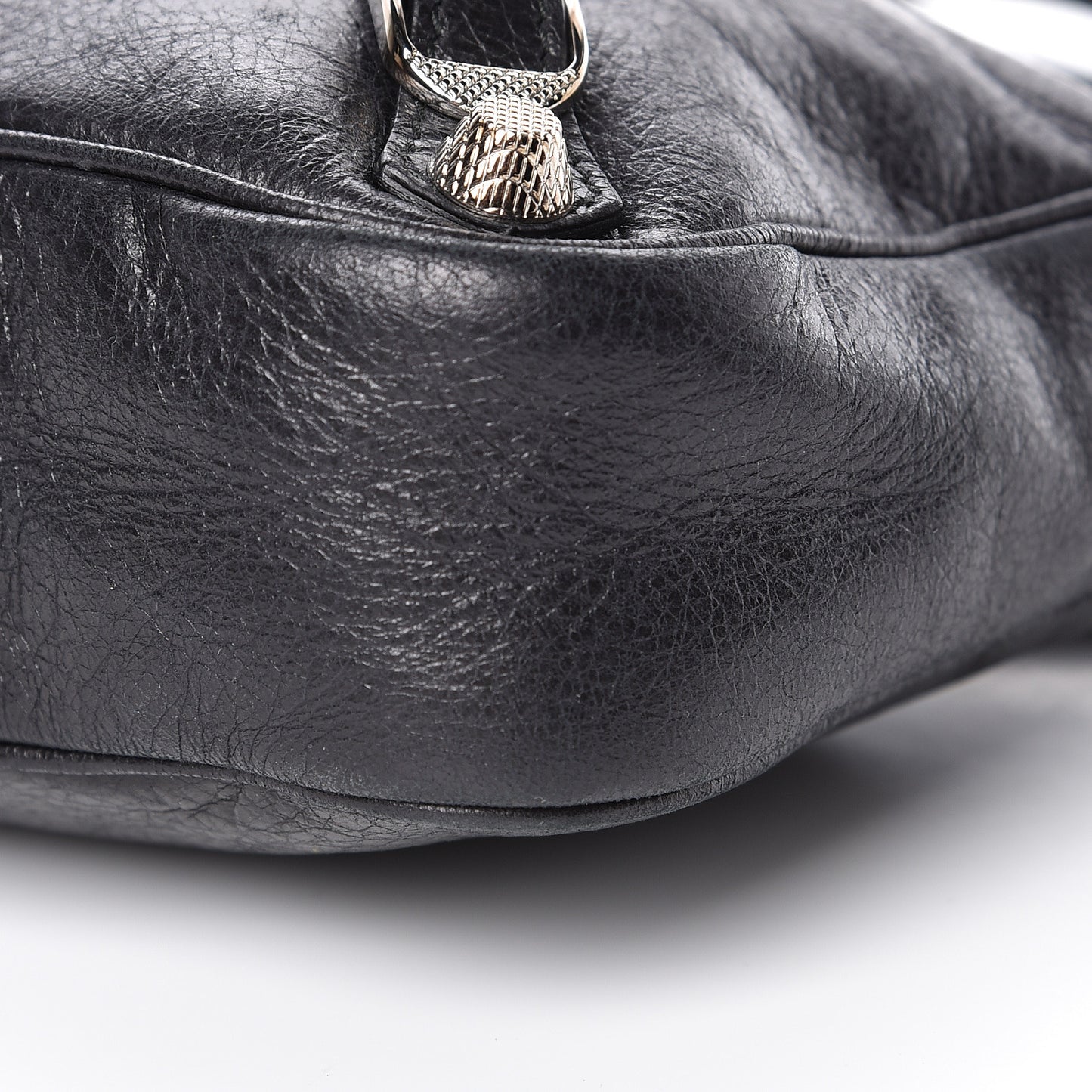 Agneau Giant 12 Silver Hardware Hip Black