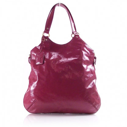 Saint Laurent Patent Tribute Tote Red 1 of 14