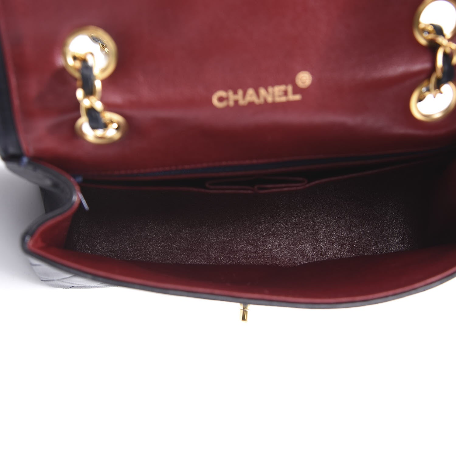 Chanel Lambskin Quilted Small Single Flap Navy 5 of 11