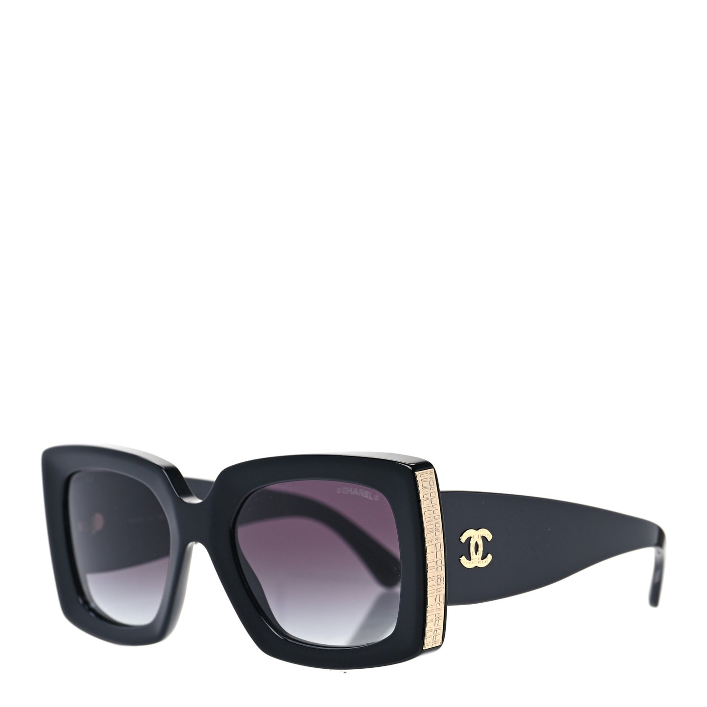 Acetate Rectangle Sunglasses 5435 Black