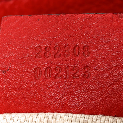 Gucci Pebbled Calfskin Large Soho Shoulder Bag Red 7 of 10