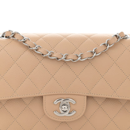 Chanel Caviar Quilted Small Double Flap Beige 8 of 10