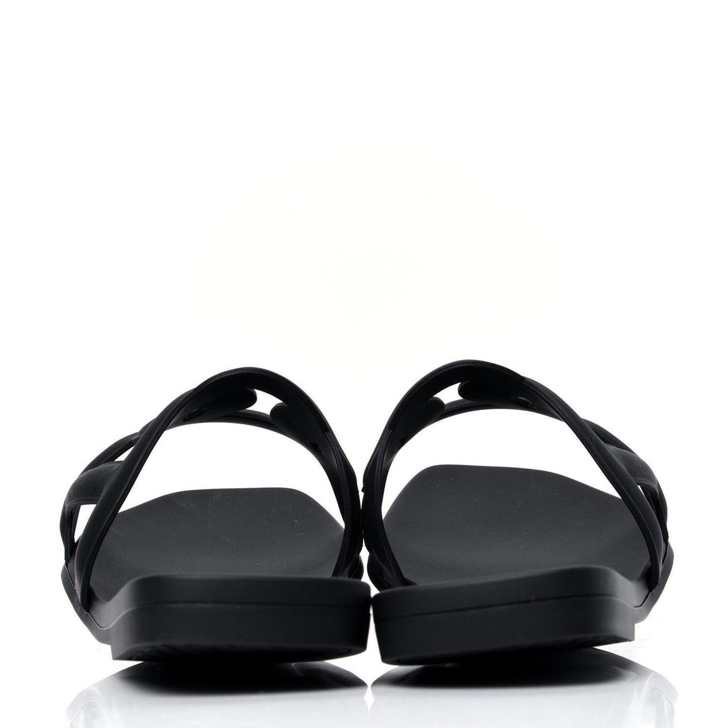 Rubber Aloha Sandals 38 Black