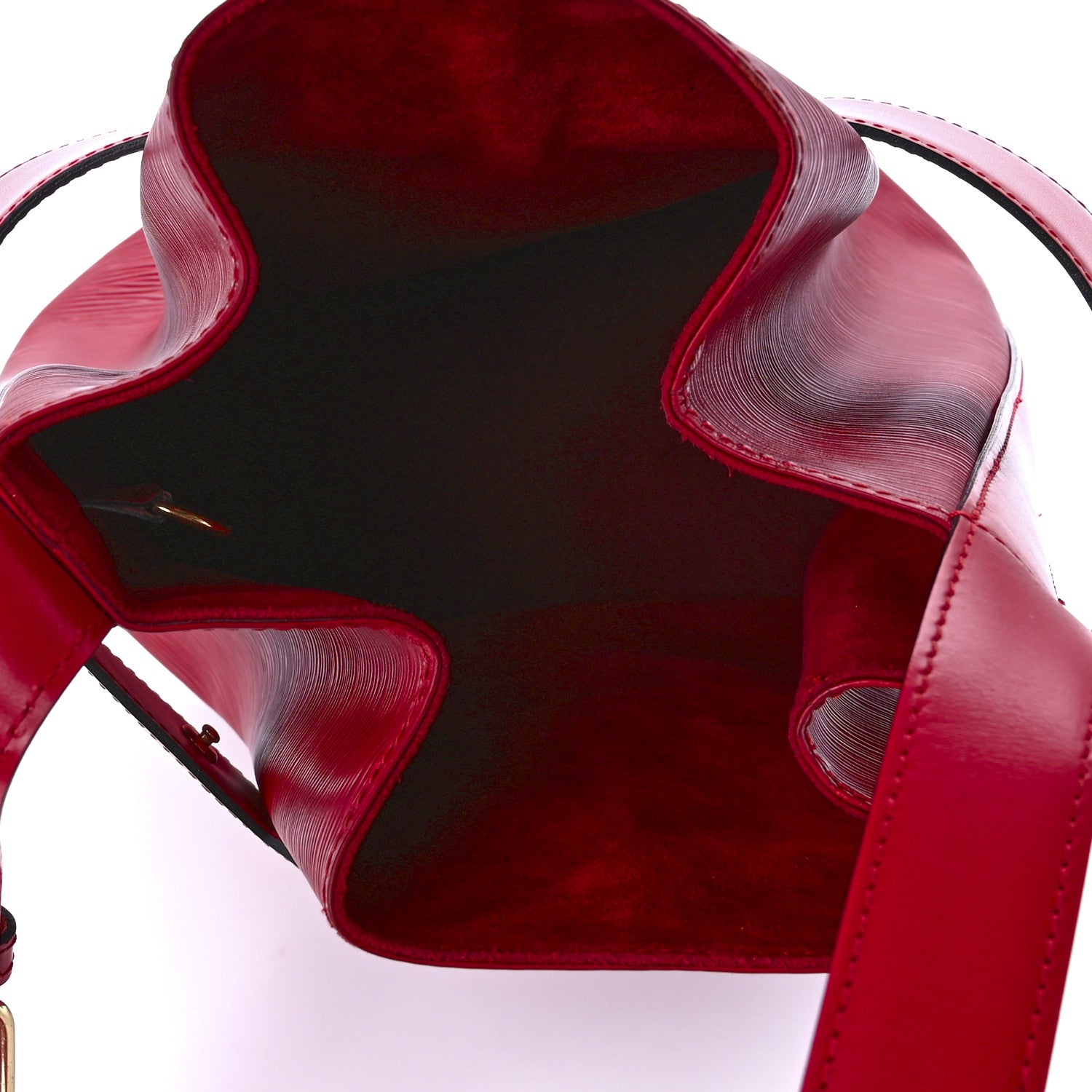Louis Vuitton Epi Sac D'Epaule GM Castillan Red 5 of 13