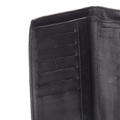 Chanel Caviar Quilted Large Gusset Flap Wallet Black 10 of 11